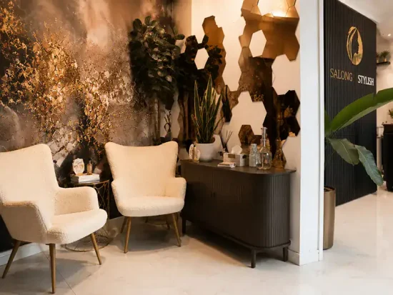 Interiör på Salon Stylish i Stockholm